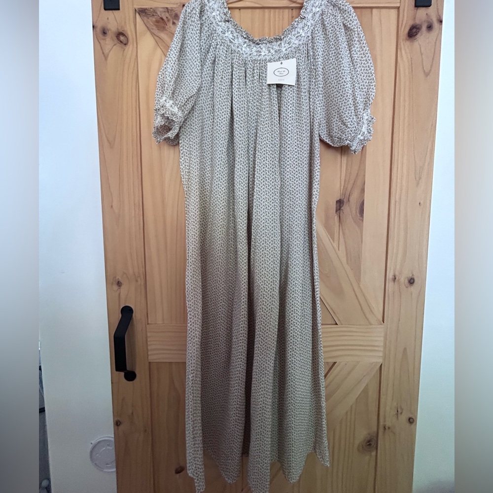 NWT Doen Marisol Pink Floral Nightgown xL